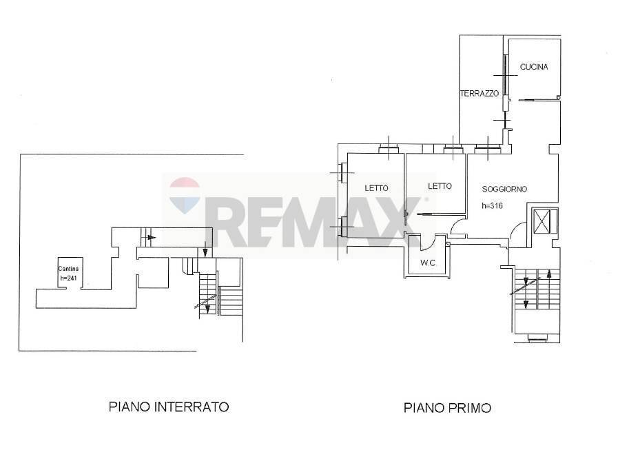 Pianta 2D - Quadrilocale Verona - planimetria 1