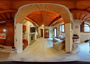 Veduta della cucina-pranzo e del soggiorno - Stable - Palace Via della Forra, Lastra a Signa - photo 21