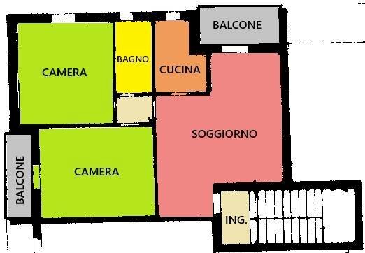 Foto 14 - Trilocale Via aldo moro, Ferriere - planimetria 1