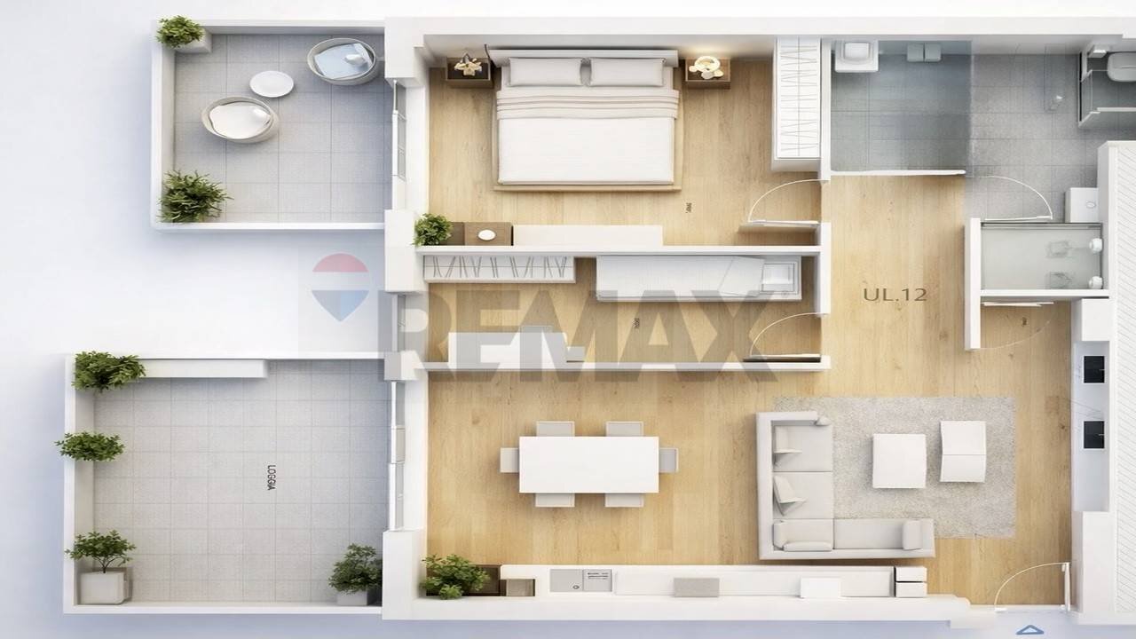 Pianta 3D - Appartamento Pesaro - foto 1