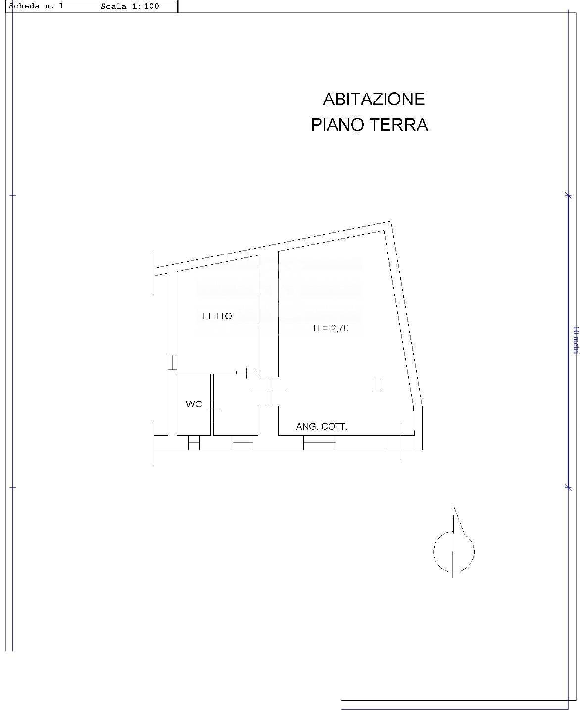 Foto 34 - Bilocale Via Della Stelletta, Roma - planimetria 1
