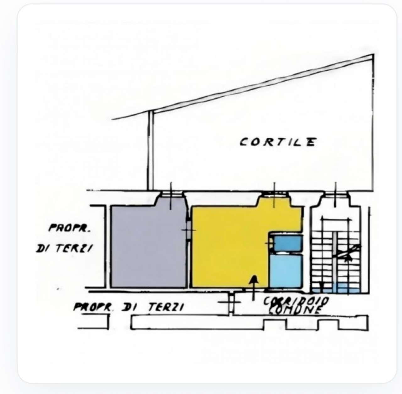 vetere plan - Two-room apartment via Vetere, 14, Milano (neighborhood Ticinese) - floor plans 1