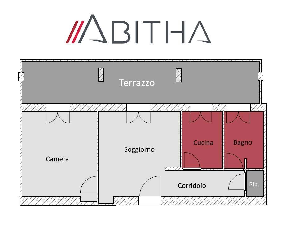 Attic Via Amulio, Roma - floor plans 1