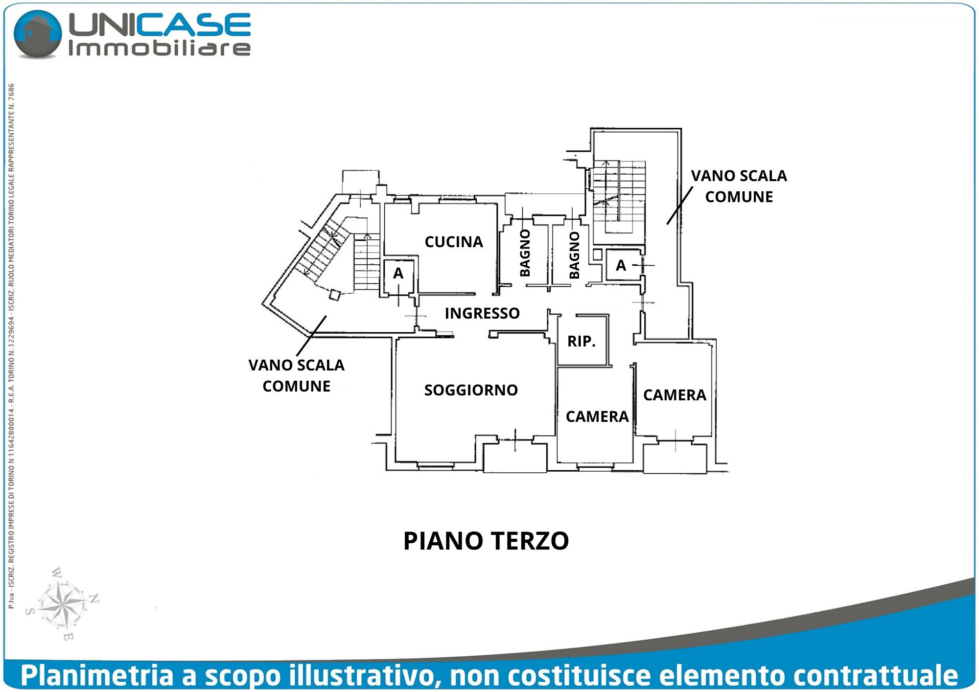 Appartamento - Appartamento Piazza Vittorio Veneto, 44, Paesana - planimetria 1