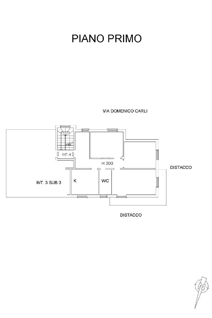 Quadrilocale Via Domenico Carli, Serra Riccò - planimetria 1