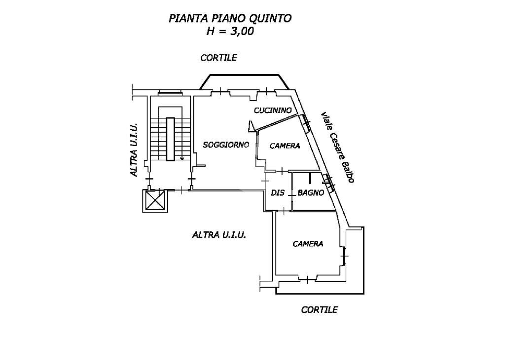 Three-room apartment Viale vittoria balbo, San Gillio - floor plans 1
