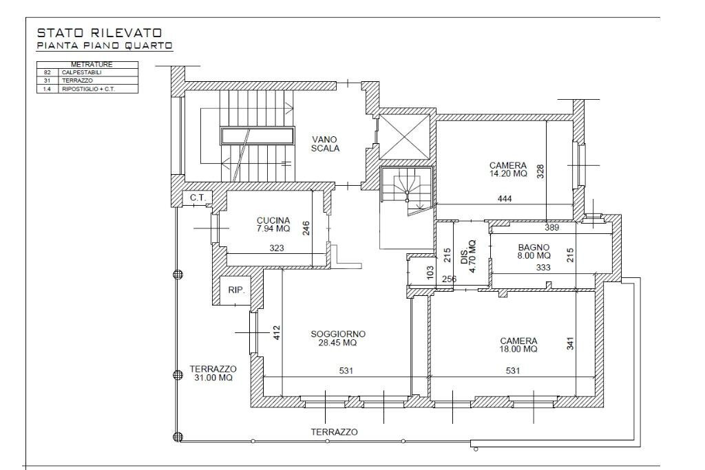 Appartamento Via Cuneo, Nichelino - planimetria 1