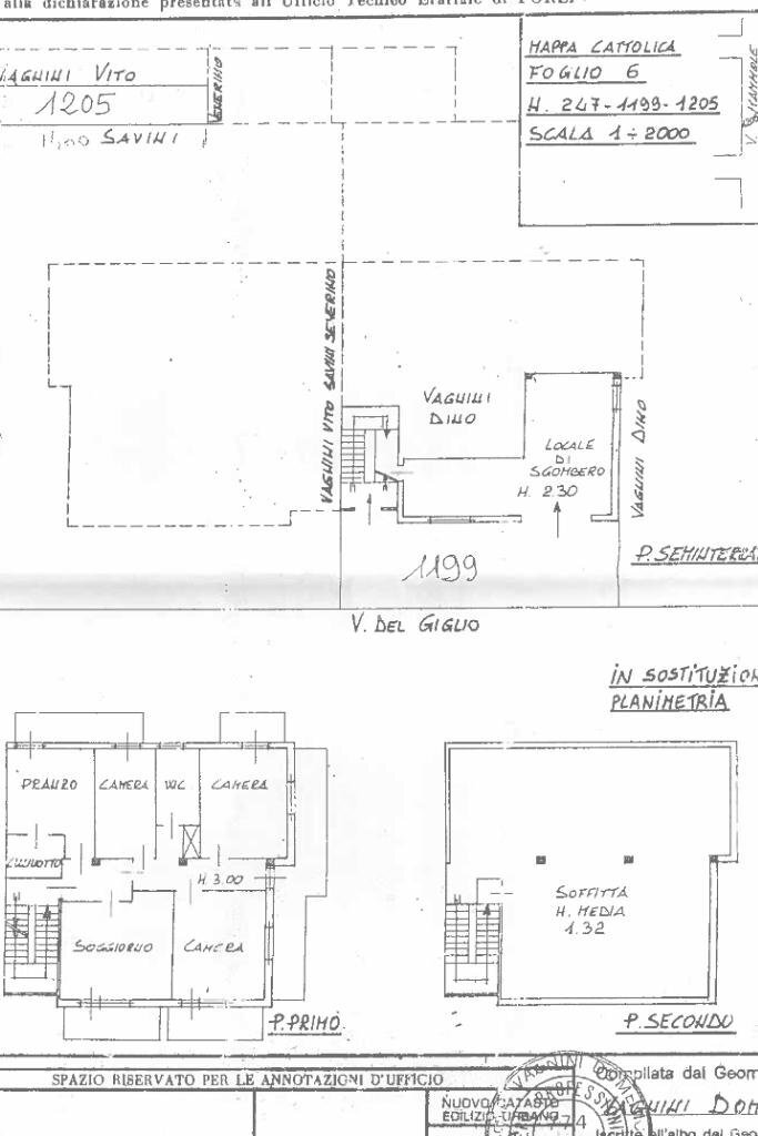 Four-room apartment Via del giglio, Cattolica - floor plans 1