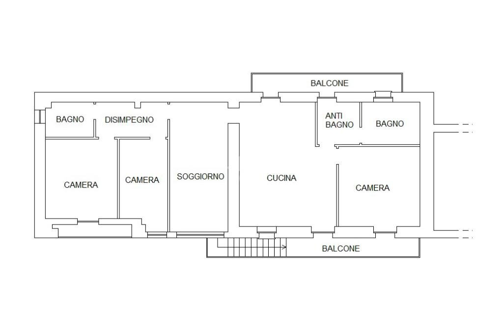 Casa semi indipendente Via Vecchia della Valle, Revello - planimetria 1