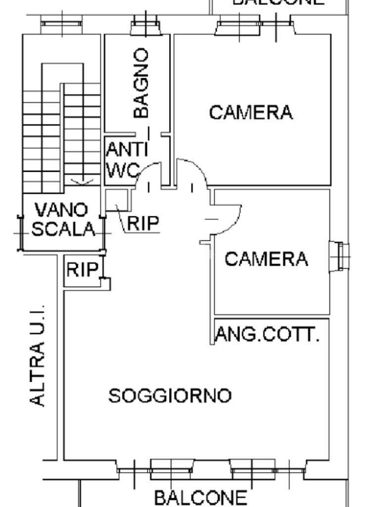 Quadrilocale Via orbassano, Rivoli - planimetria 1