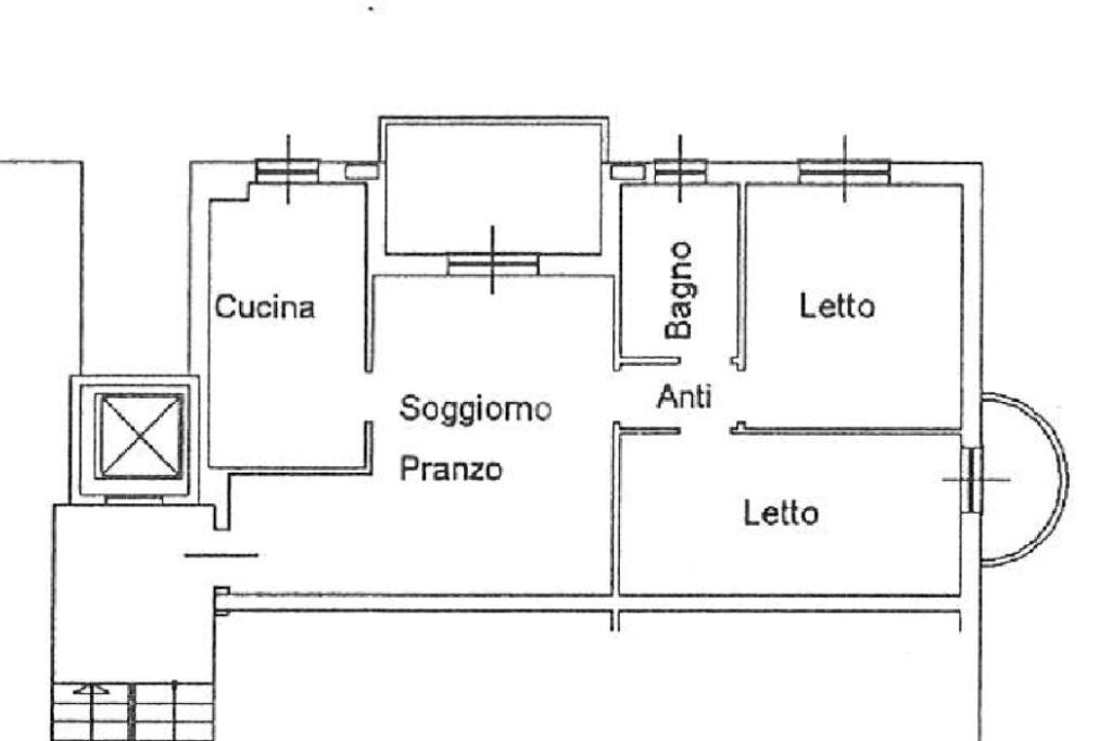 Trilocale Via Newton, Reggio nell'Emilia - planimetria 1