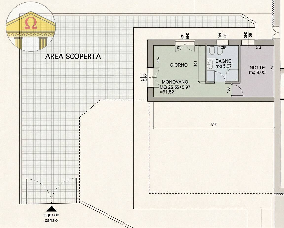 Foto 1 - Appartamento Povegliano - planimetria 1