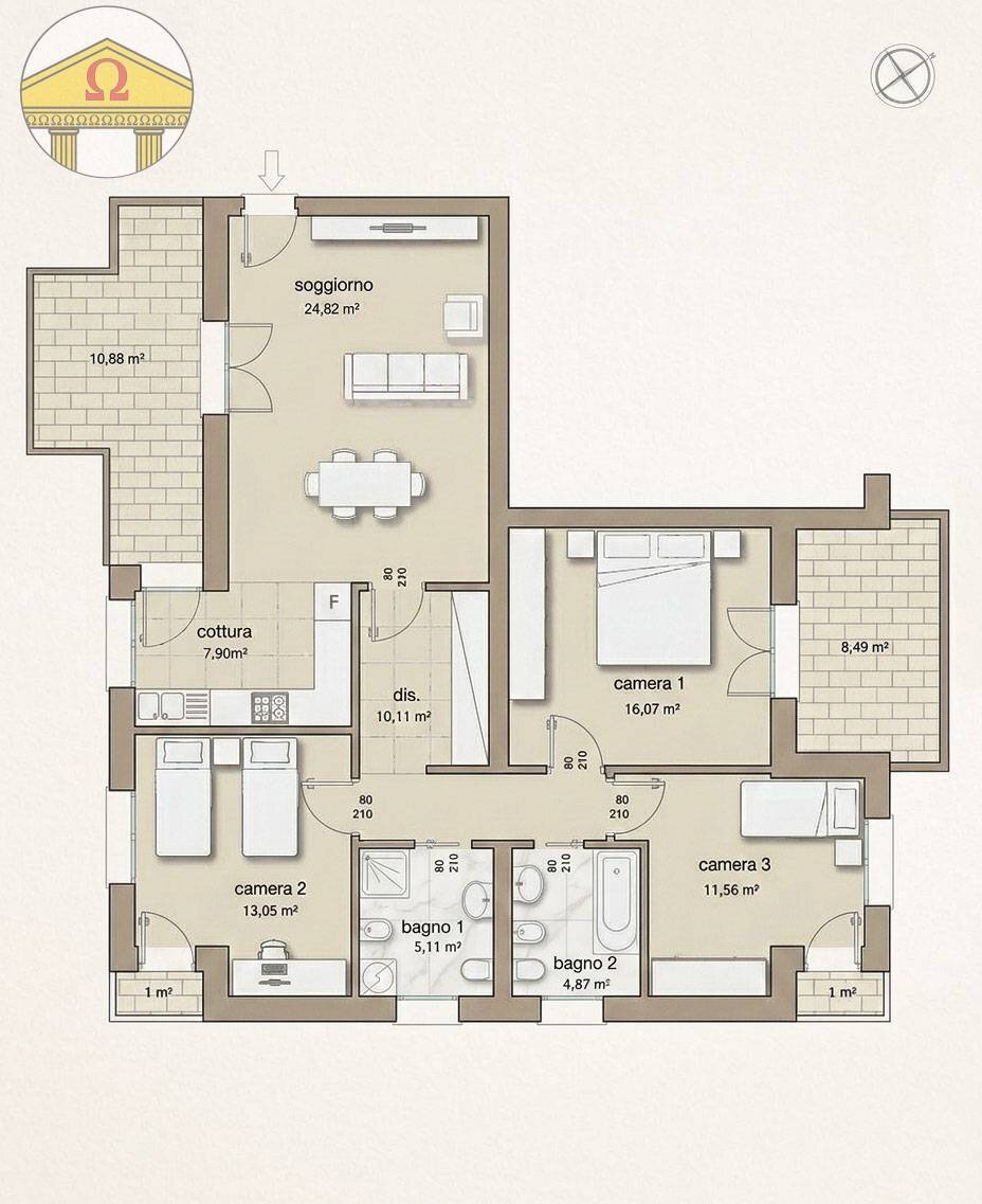 Foto 28 - Four-room apartment Treviso - floor plans 1