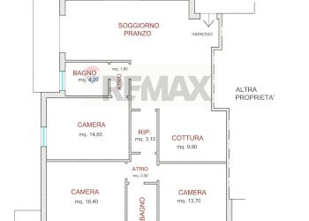 Pianta 2D - Casa semi indipendente Rogno - foto 2