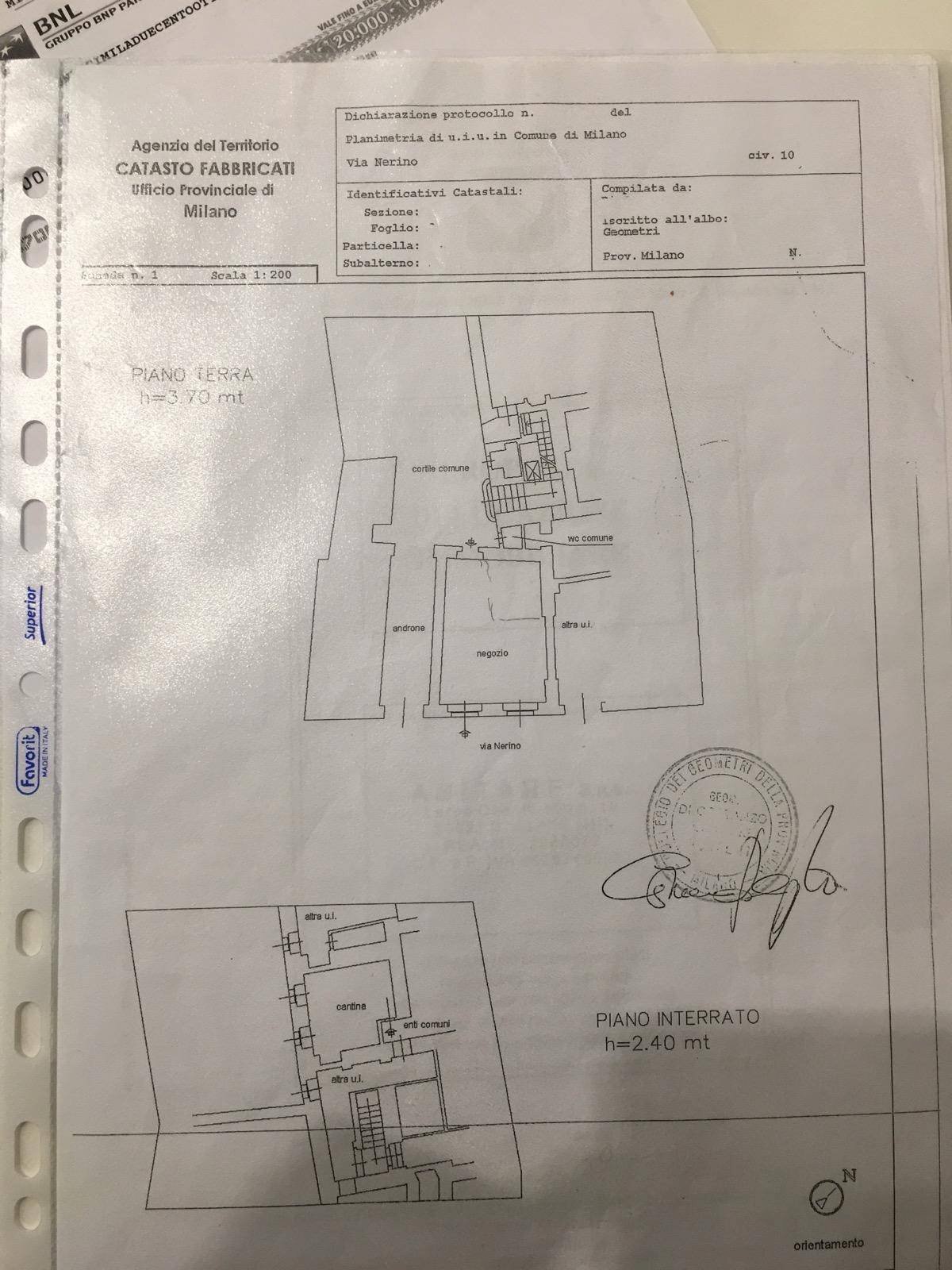 Foto 7 - Shop Via Torino, Milano - floor plans 1