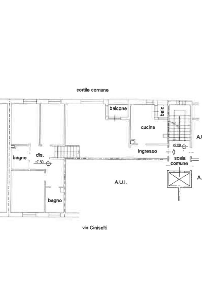 Appartamento via Ciniselli, Settimo Milanese - planimetria 1