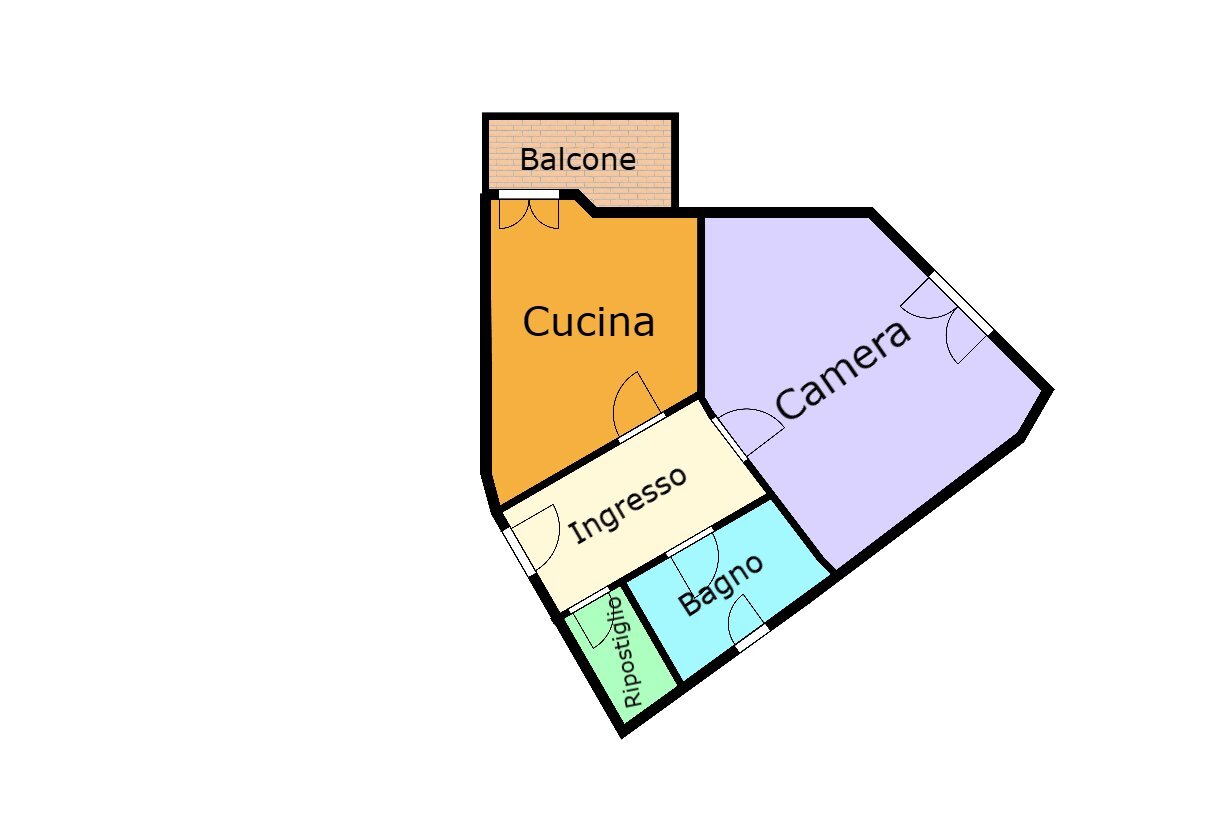 planimetria affitto via tanini borgoratti genova.p - Four-room apartment Via Giulio Tanini 25 g, Genova (neighborhood Borgoratti) - floor plans 1