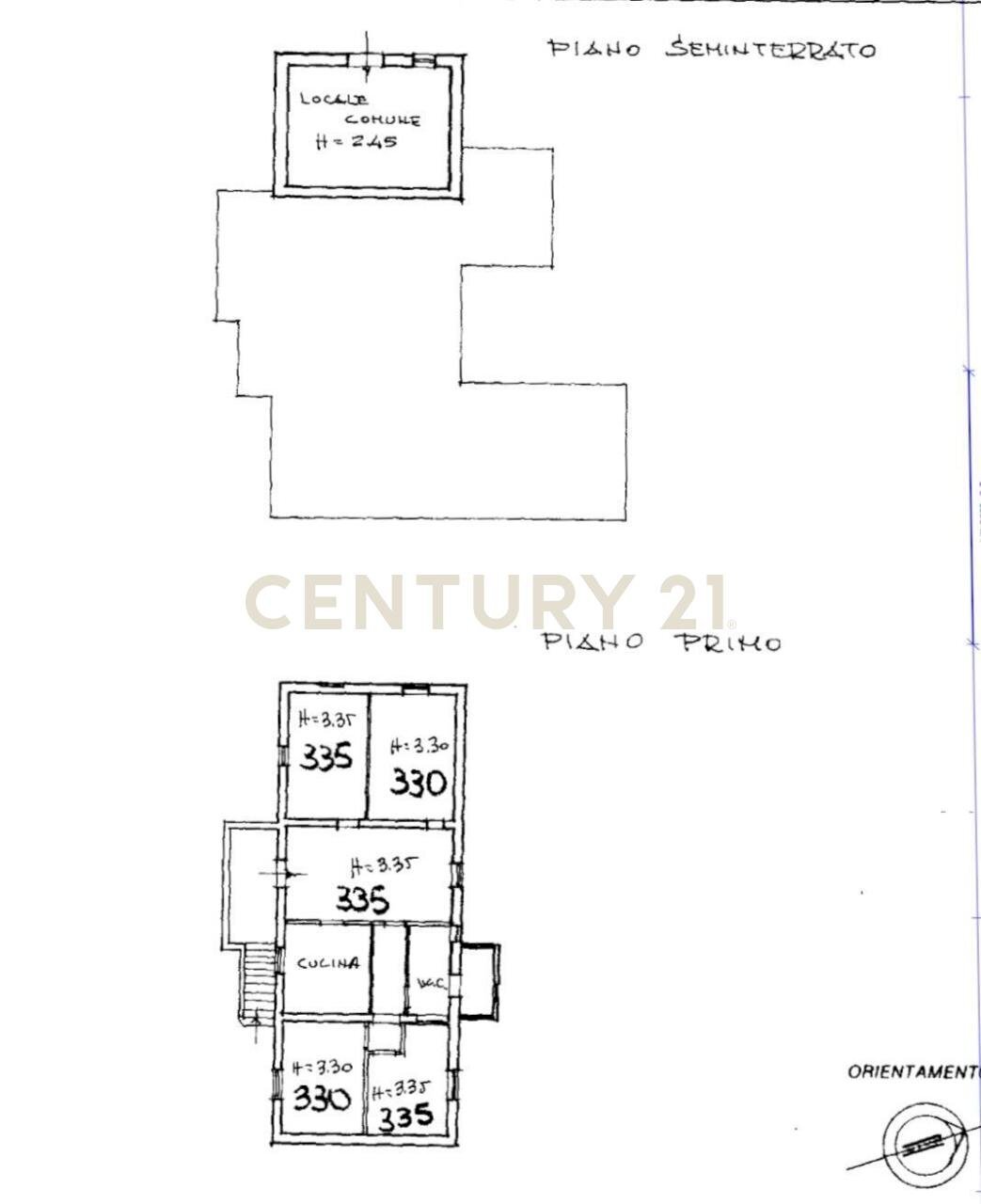 planimetria primopiano casale Pianelli.jpeg - Portion of a house Via Aurelia Sud 112, Grosseto - floor plans 1
