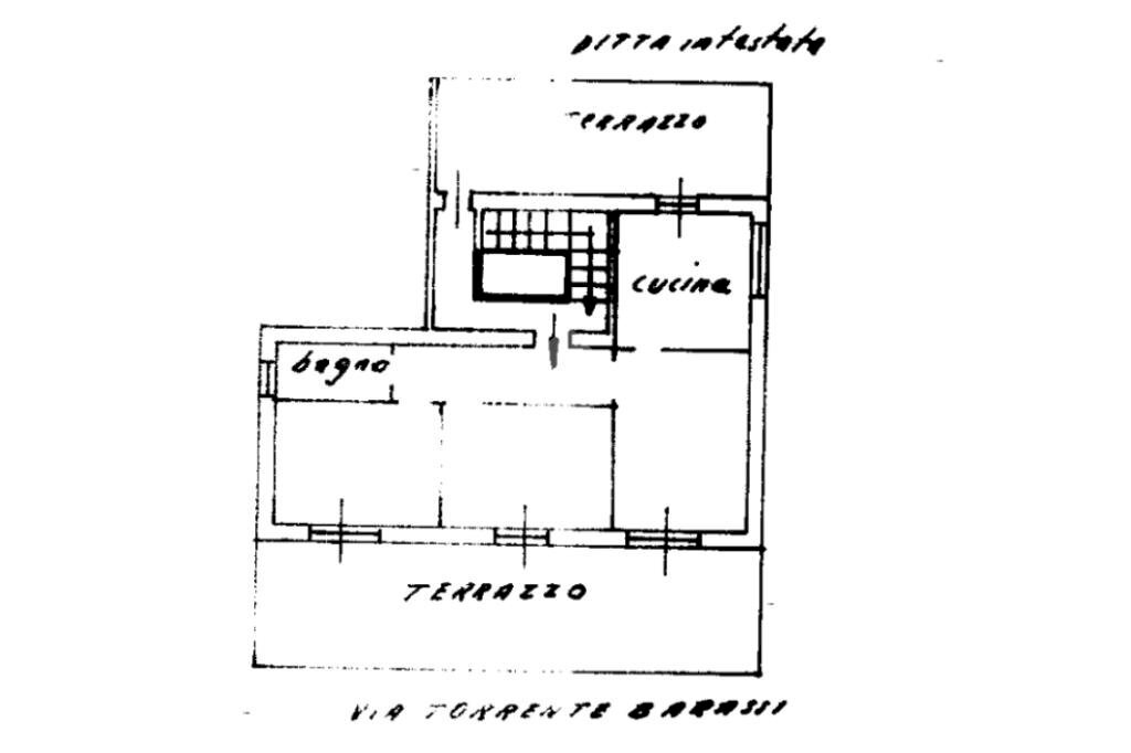 Quadrilocale Via torrente barassi, Lavagna - planimetria 1