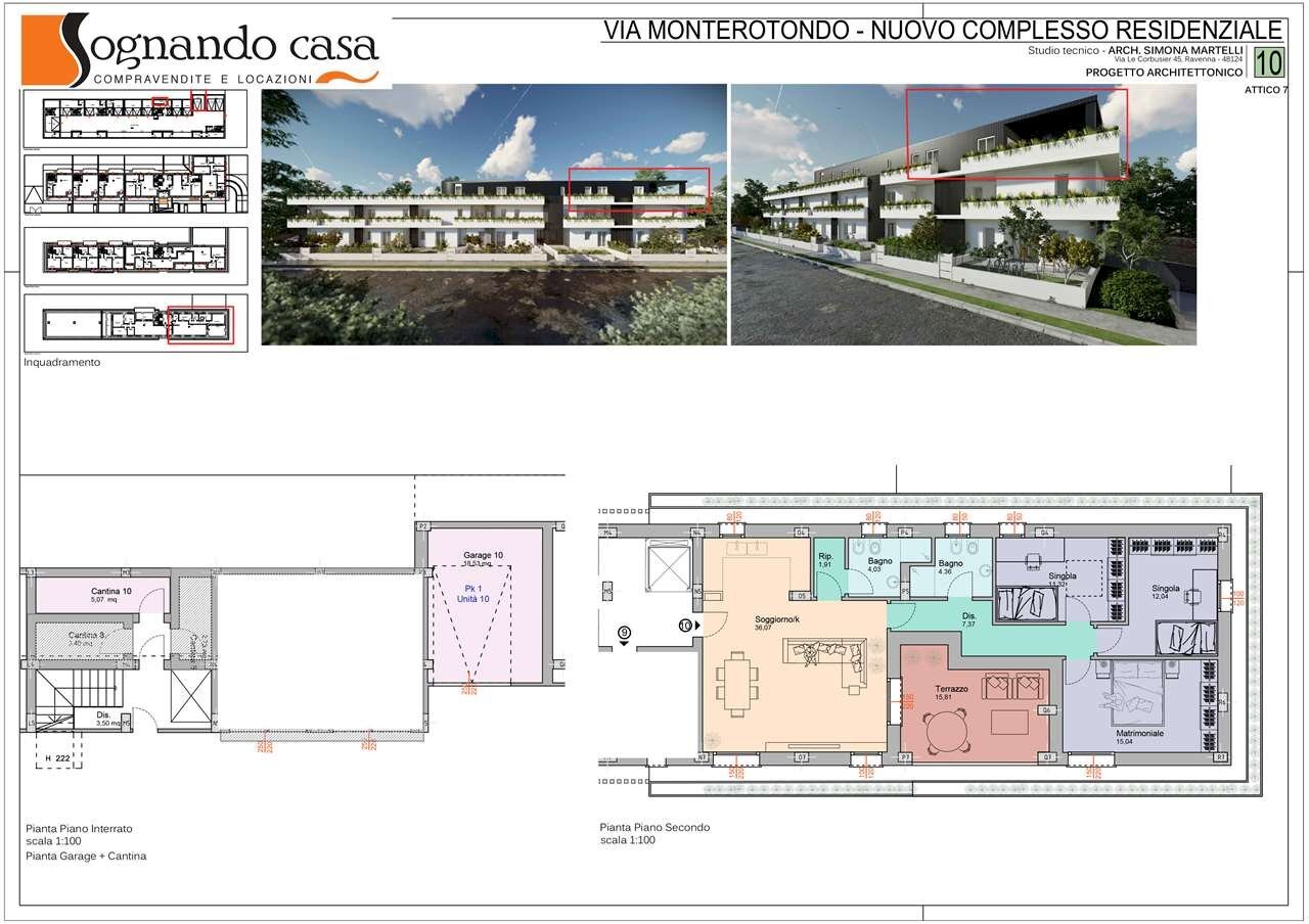 Attico Via Monterotondo, Ravenna - planimetria 1