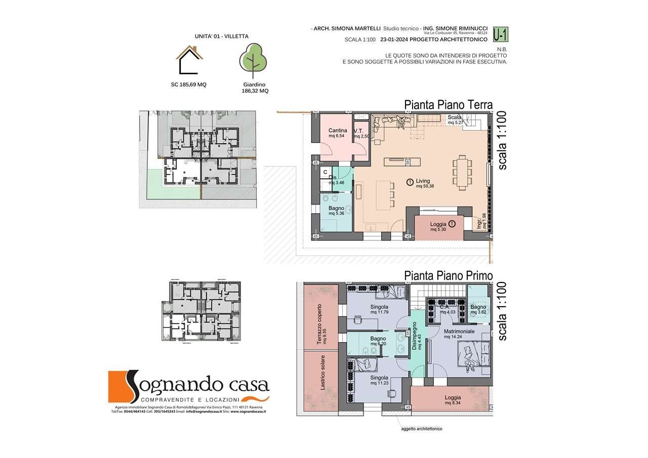 Casa indipendente Via Pazzi, Ravenna - planimetria 1