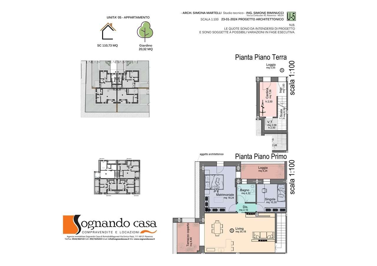 Casa indipendente Via Pazzi, Ravenna - planimetria 1