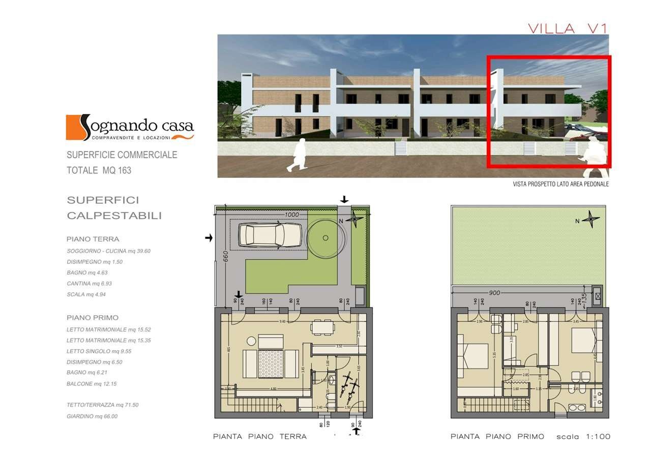 Casa indipendente Piazza Elsa Morante, Ravenna - planimetria 1