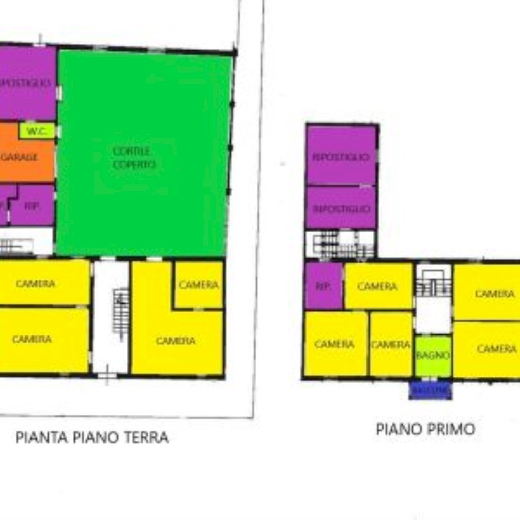Independent house Via Cella, 440, Ravenna - floor plans 1