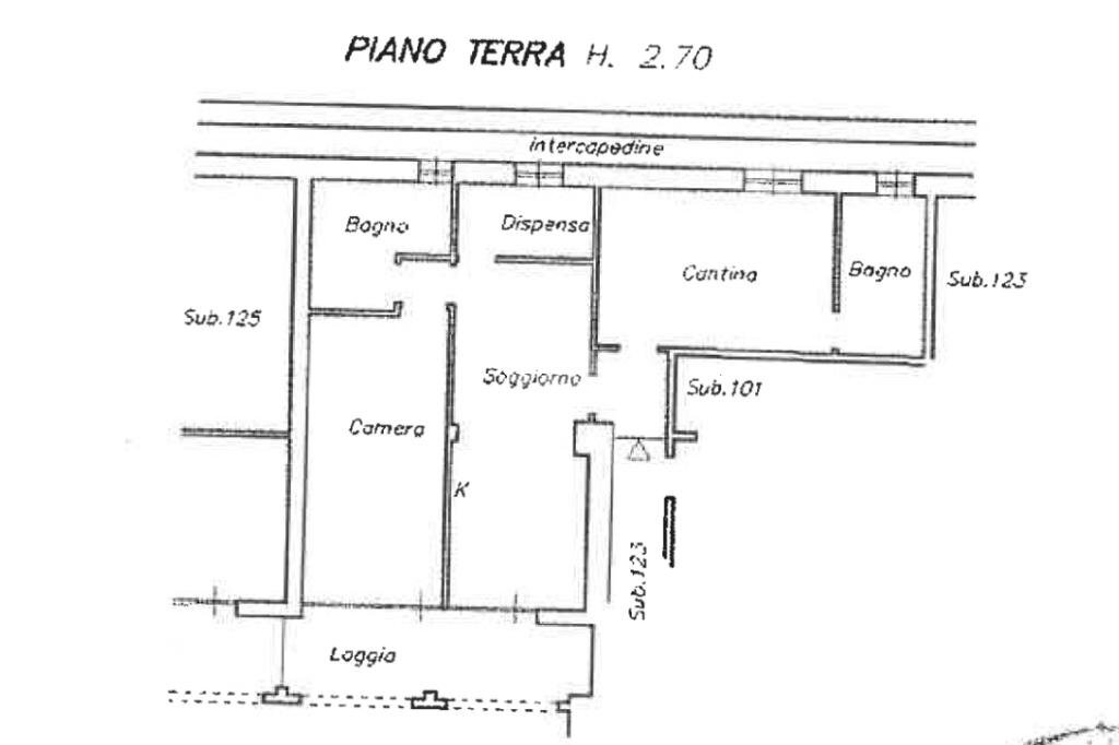 Trilocale Via Provinciale per Novano, Casarza Ligure - planimetria 1
