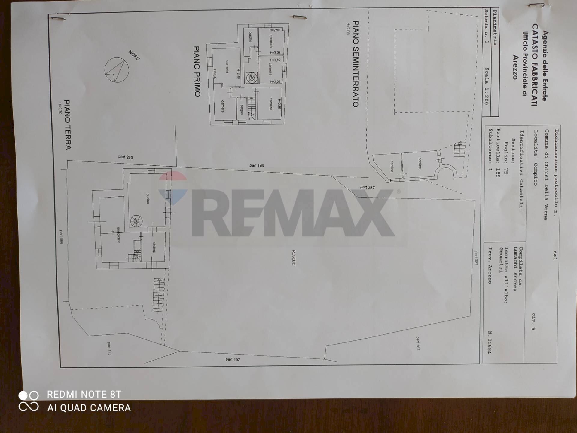 Pianta 2D - Villa località compito
 
9, Chiusi della Verna - planimetria 1