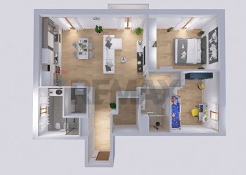 Pianta 3D - Three-room apartment viale Campania
 
56, Monza - photo 38