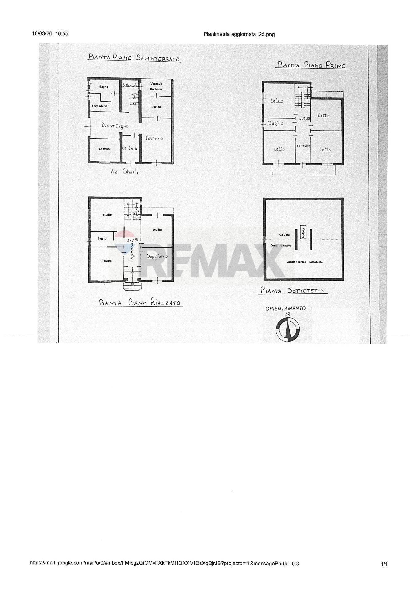 Pianta 2D - Villa a Schiera Via Gherli
 
4, Guastalla - planimetria 1