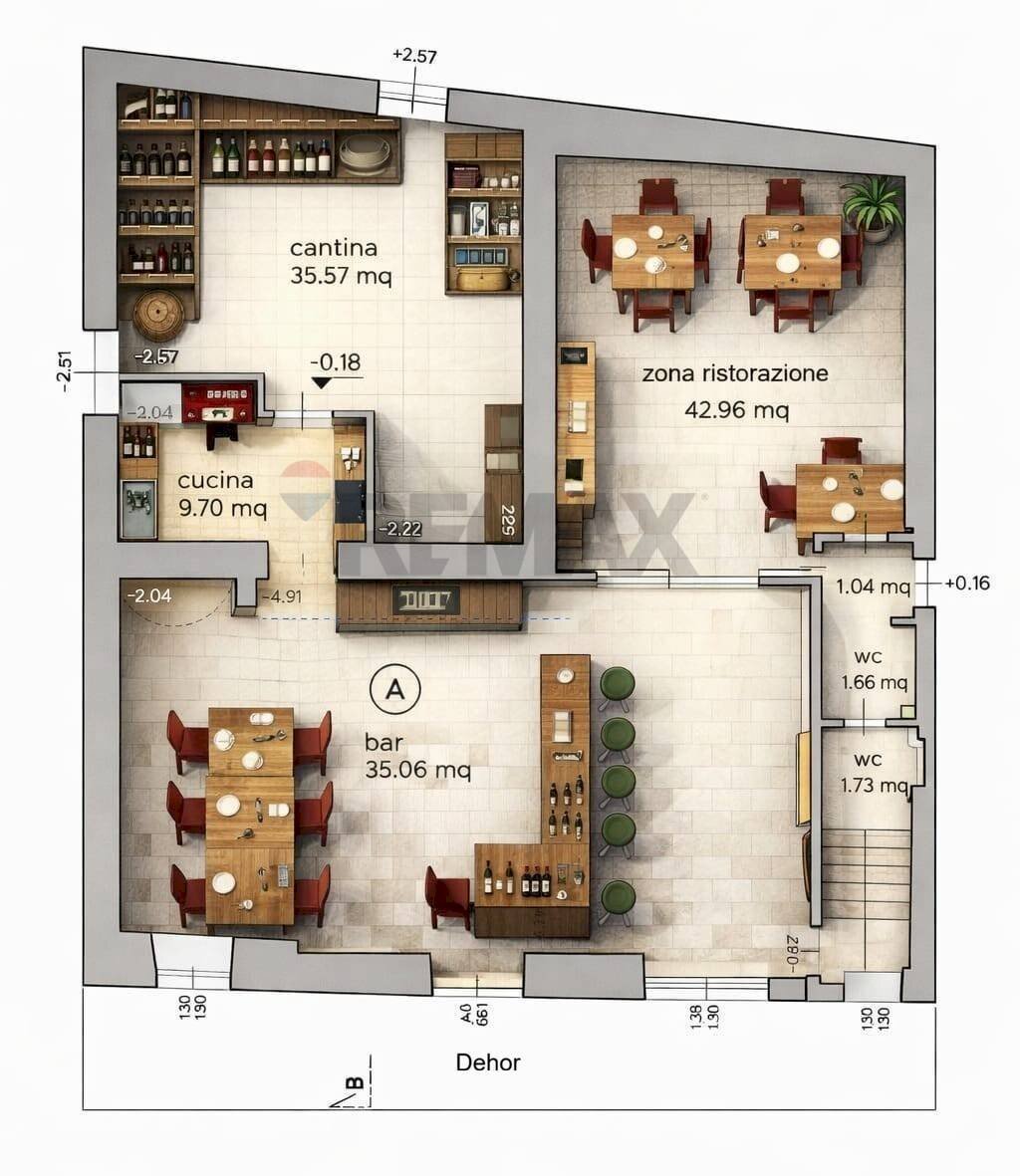 Pianta 3D - Bar Tavola Calda - Fredda Via Ponte Botta
 
18, Sedrina - planimetria 1