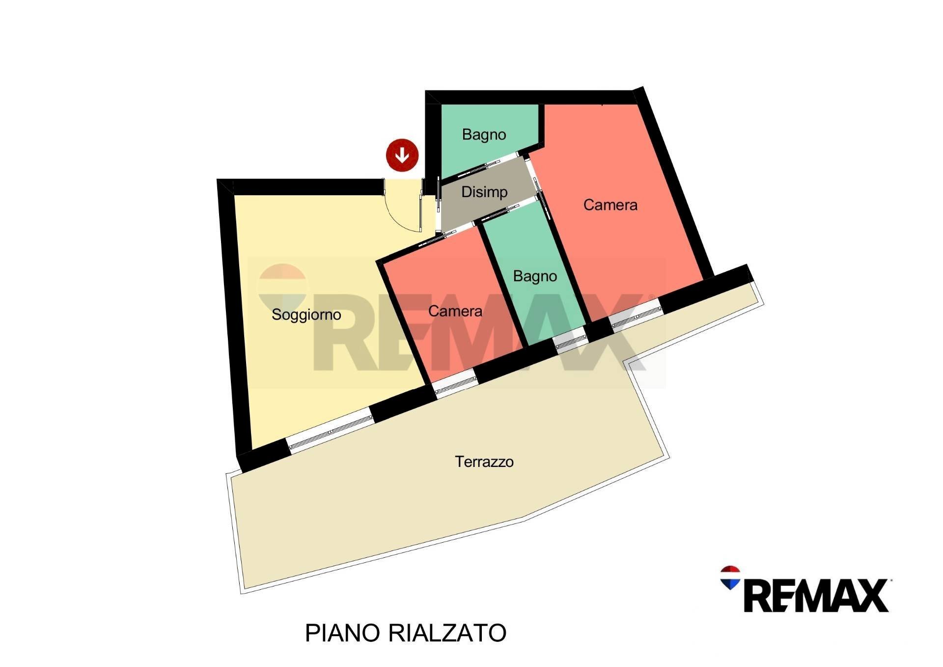 Pianta 2D - Two-room apartment Via Roma
 
5, Darfo Boario Terme - floor plans 1