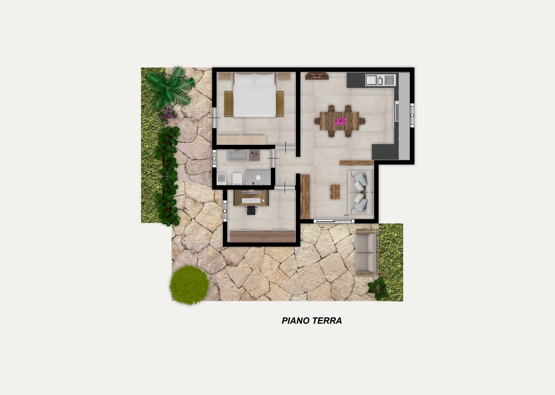 Foto 33 - Three-room apartment Via Li Teggi, San Teodoro - floor plans 1