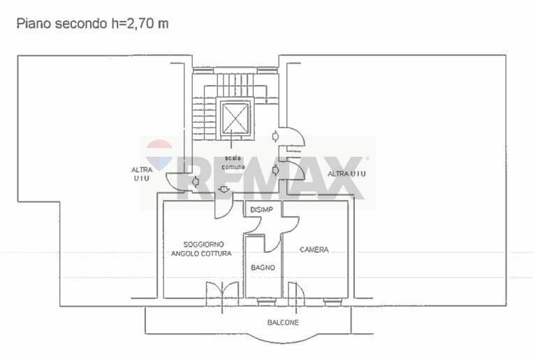 Pianta 2D - Trilocale Viale Maria Luigia
 
37, Salsomaggiore Terme - planimetria 1