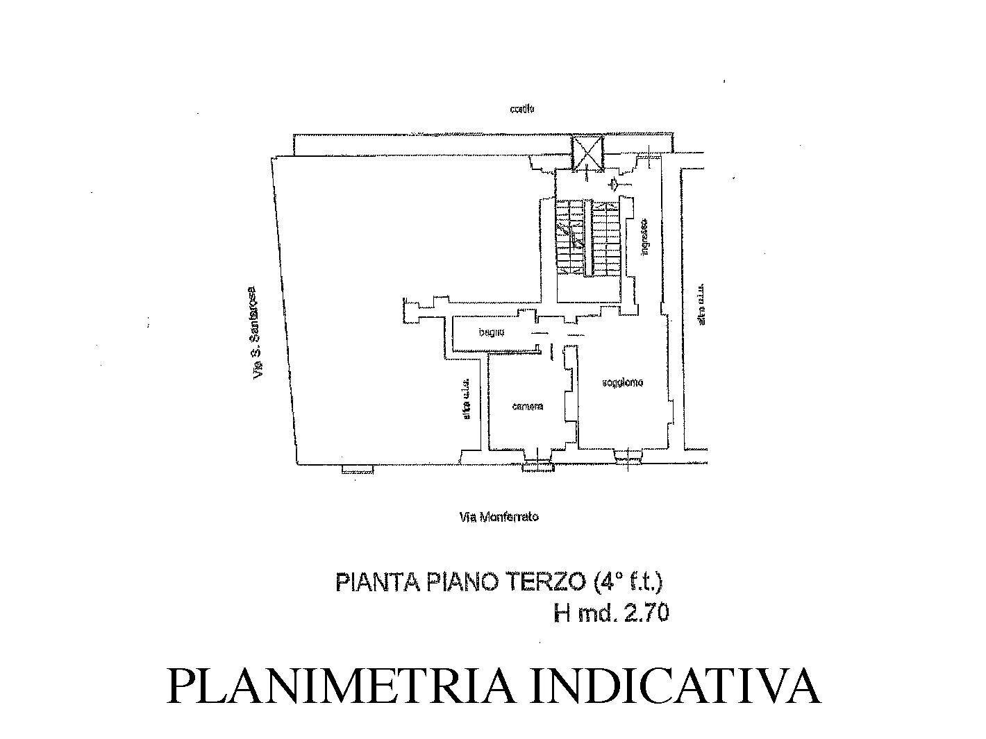 Foto 21 - Appartamento Via Monferrato, Torino - planimetria 1