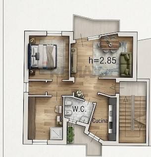 Pianta 3D - Three-room apartment Via Toscana
 
9, Vigevano - floor plans 1