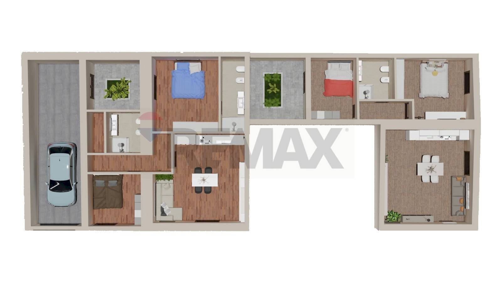 Pianta 2D - Independent house via Bari
 
118, Vittoria - floor plans 1