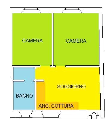 Foto 12 - Three-room apartment Via Borghetto, Piacenza - floor plans 1