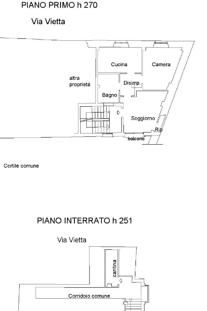 Trilocale Via vietta, Giaveno - planimetria 1