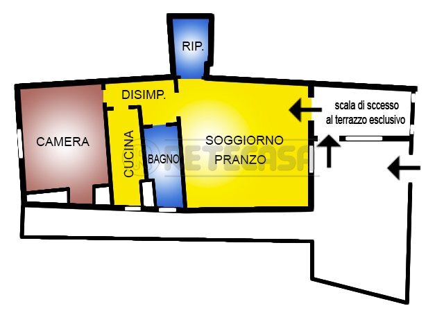 Pant.jpg - Trilocale Via Principe Amedeo 15, Nardò - planimetria 1