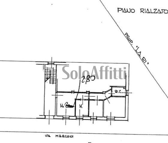 PLANIMETRIA - Three-room apartment Via Guglielmo Marconi, Cava Manara - floor plans 1