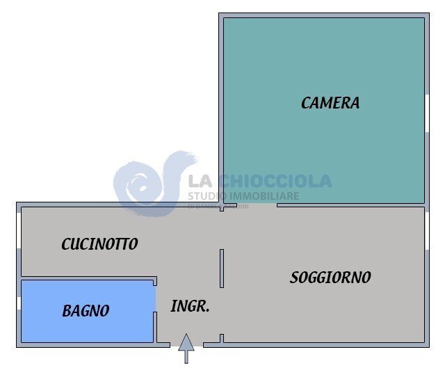 A201_pianta.jpg - Bilocale Via Porrettana, Bologna (zona Barca) - planimetria 1