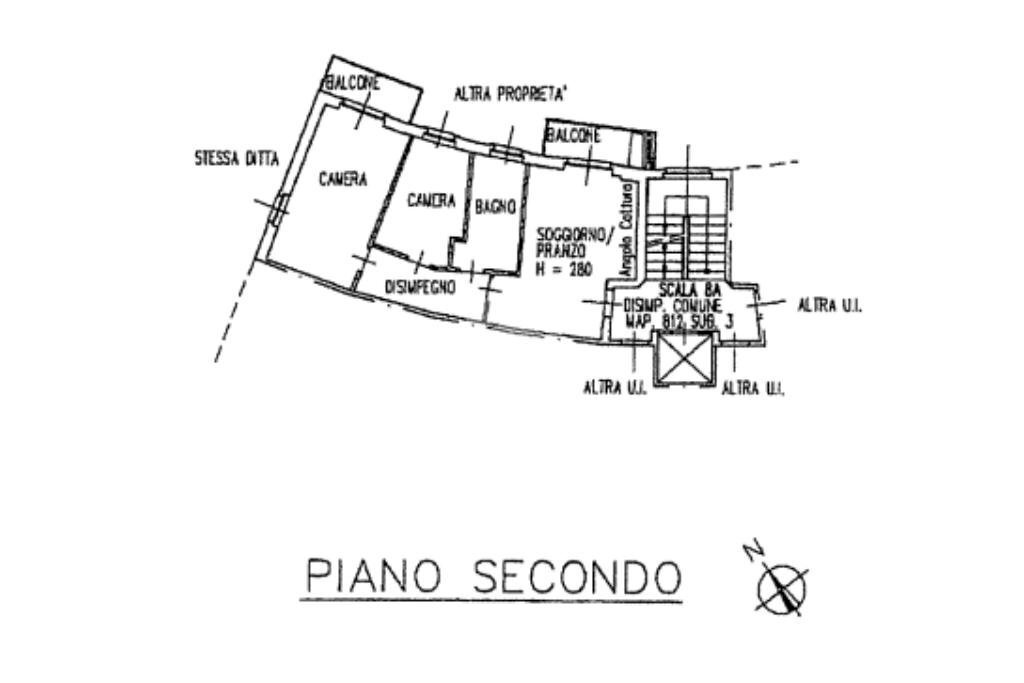 Three-room apartment Via Alcide De Gasperi, Vittuone - floor plans 1