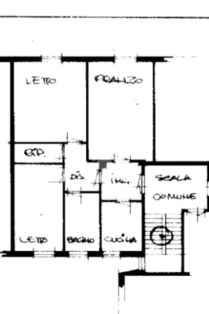 Trilocale Vicolo S. Giacomo, Castelfranco Emilia - planimetria 1