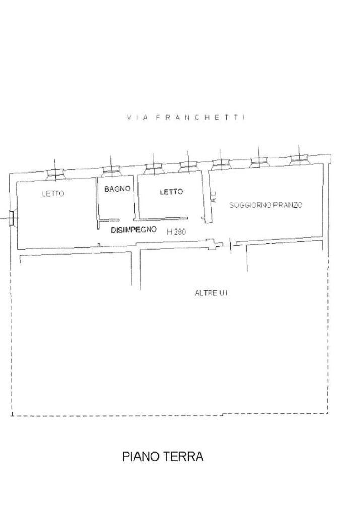Trilocale Via R. Franchetti, Bibbiano - planimetria 1