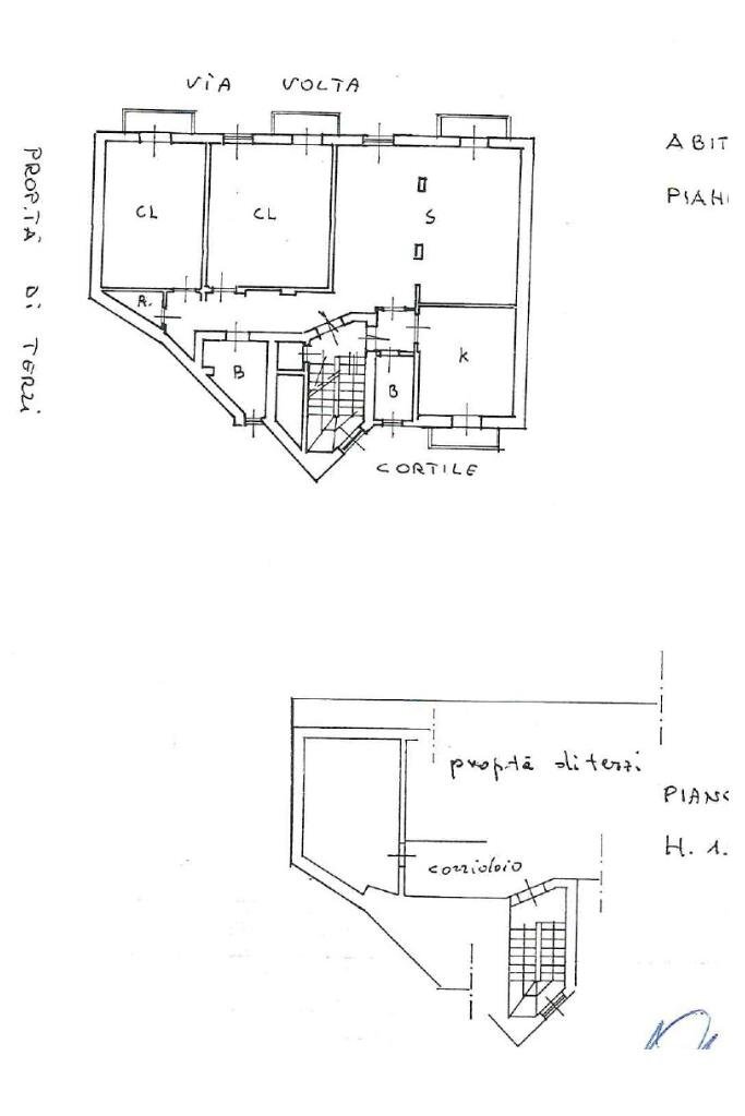 Quadrilocale Via Alessandro Volta, Milano - planimetria 1