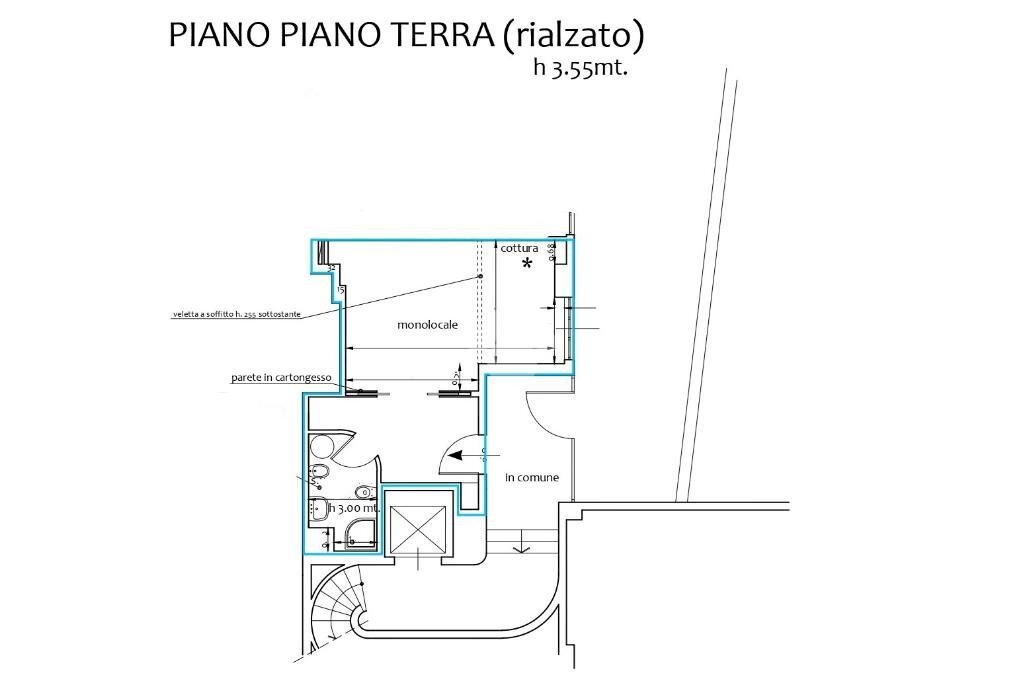 Monolocale C.so di Porta Nuova, Milano (zona Porta Nuova) - planimetria 1