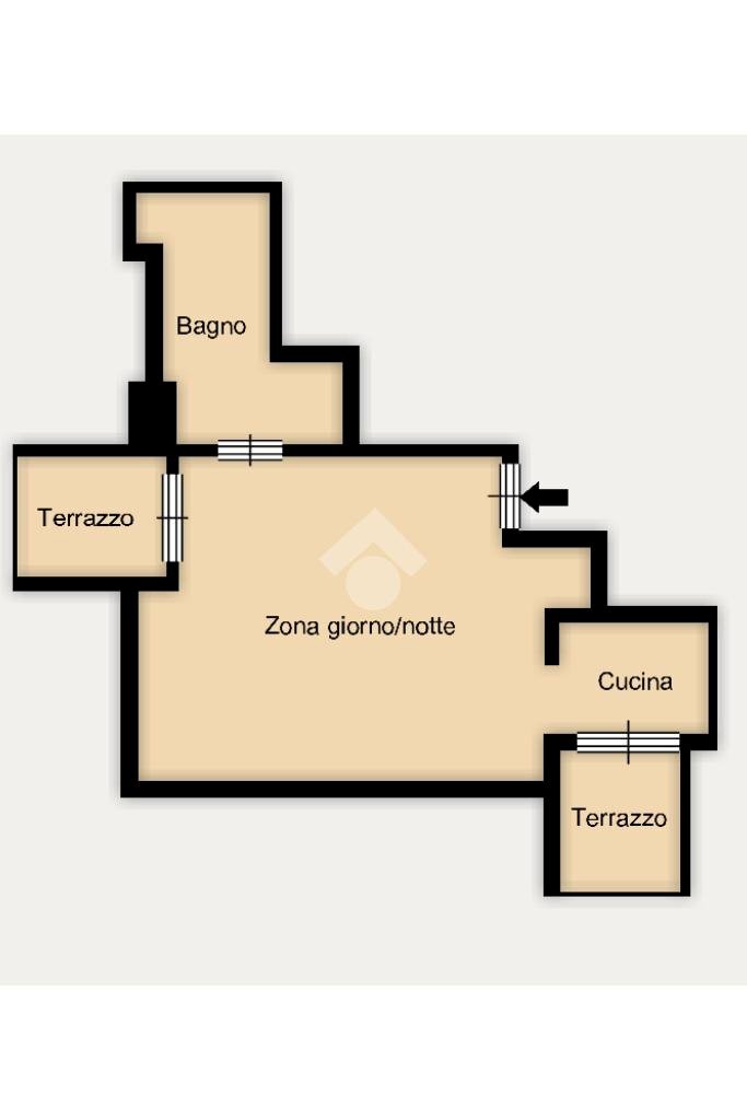 Appartamento Via s. benigno, Milano (zona Città Studi) - planimetria 1